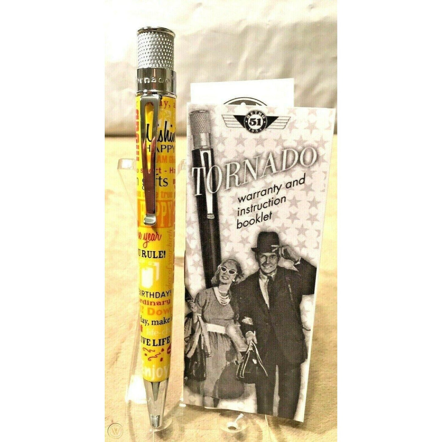 RETRO 51 HAPPY BIRTHDAY YELLOW VRR1791 NEW OPEN