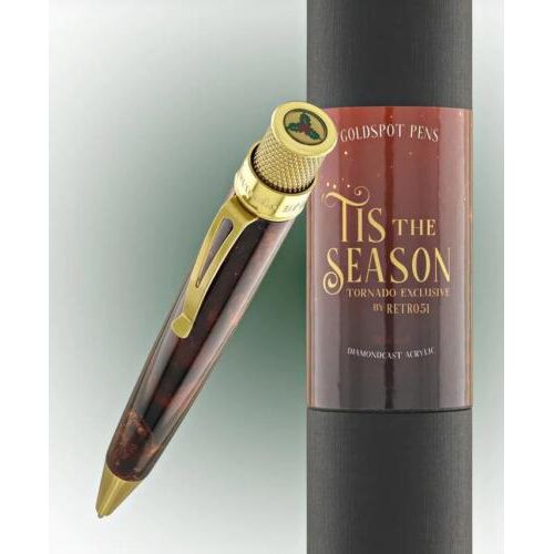 Retro 51 Pen Rball in 'Tis the Season Diamondcast Resin - Sealed #019