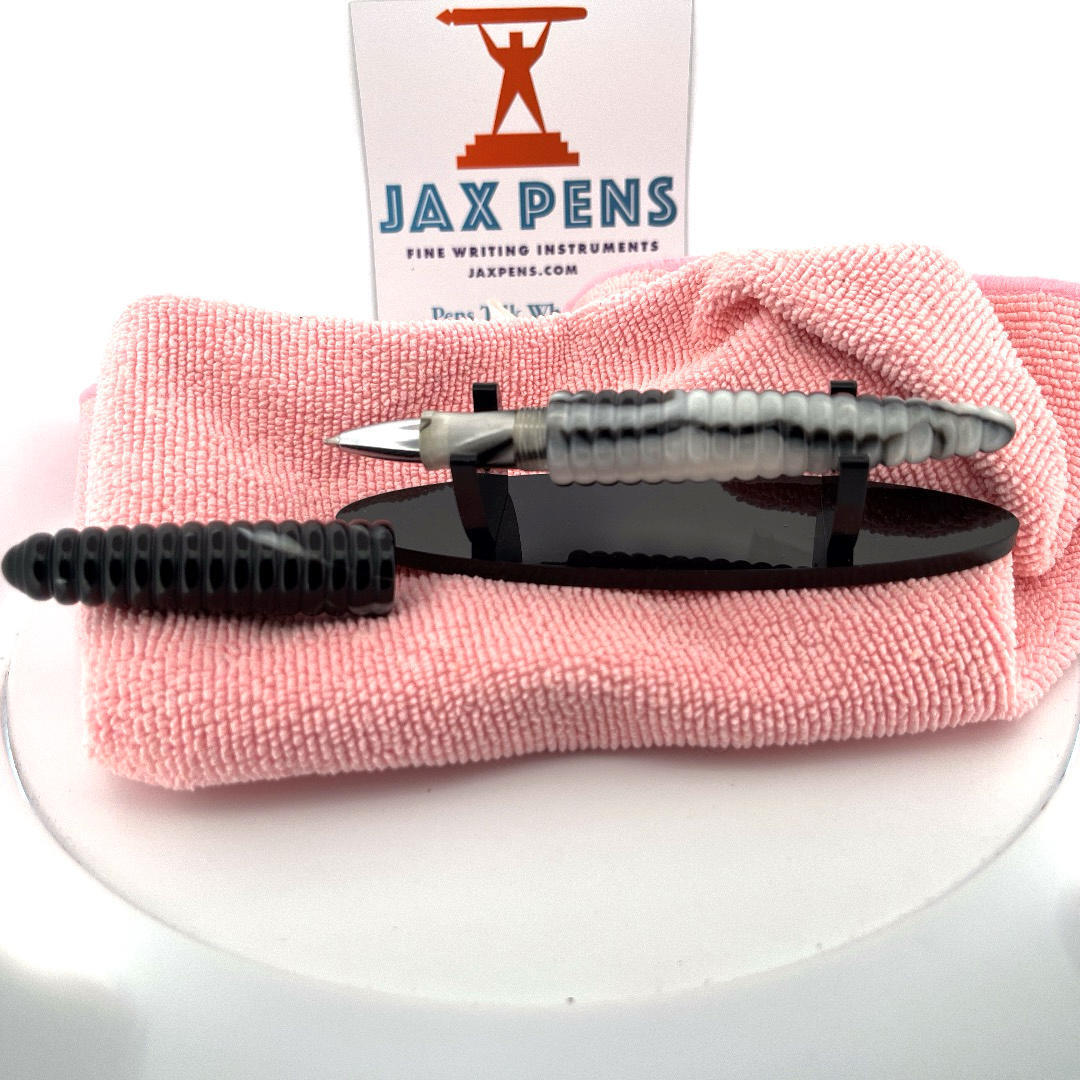 ACME Studios' “Rings Black/White" Rollerball Pen By Haussmanns