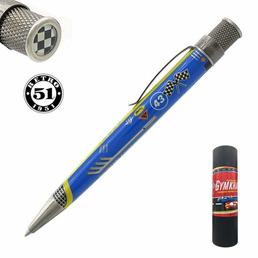 Retro 51 Gymkhana LE Rollerball Pen- Bumper Blue - Sealed New #'d XRR-20P13
