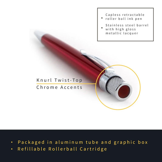 Retro 51 ™ Classic Lacquer Rollerball Pen - Red