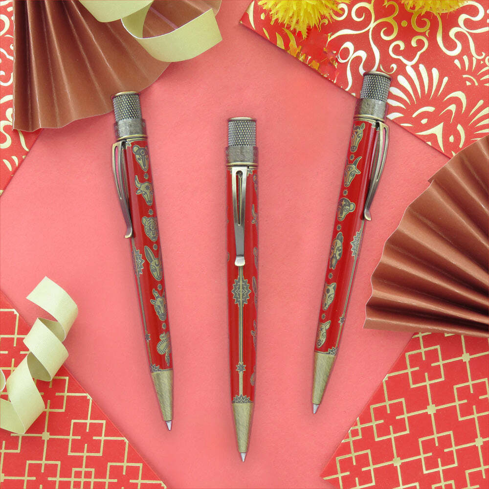 Retro 51 "Lunar New Year" USPS Stamp Rollerball Pen, L.E. New, Sealed, #'d