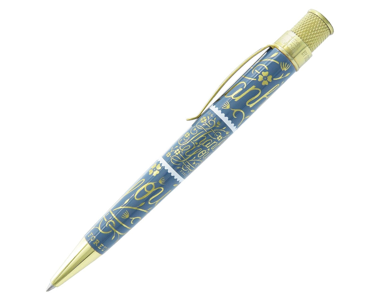 Retro 51 "Thank You" USPS Stamp Blue Gray Rollerball Pen