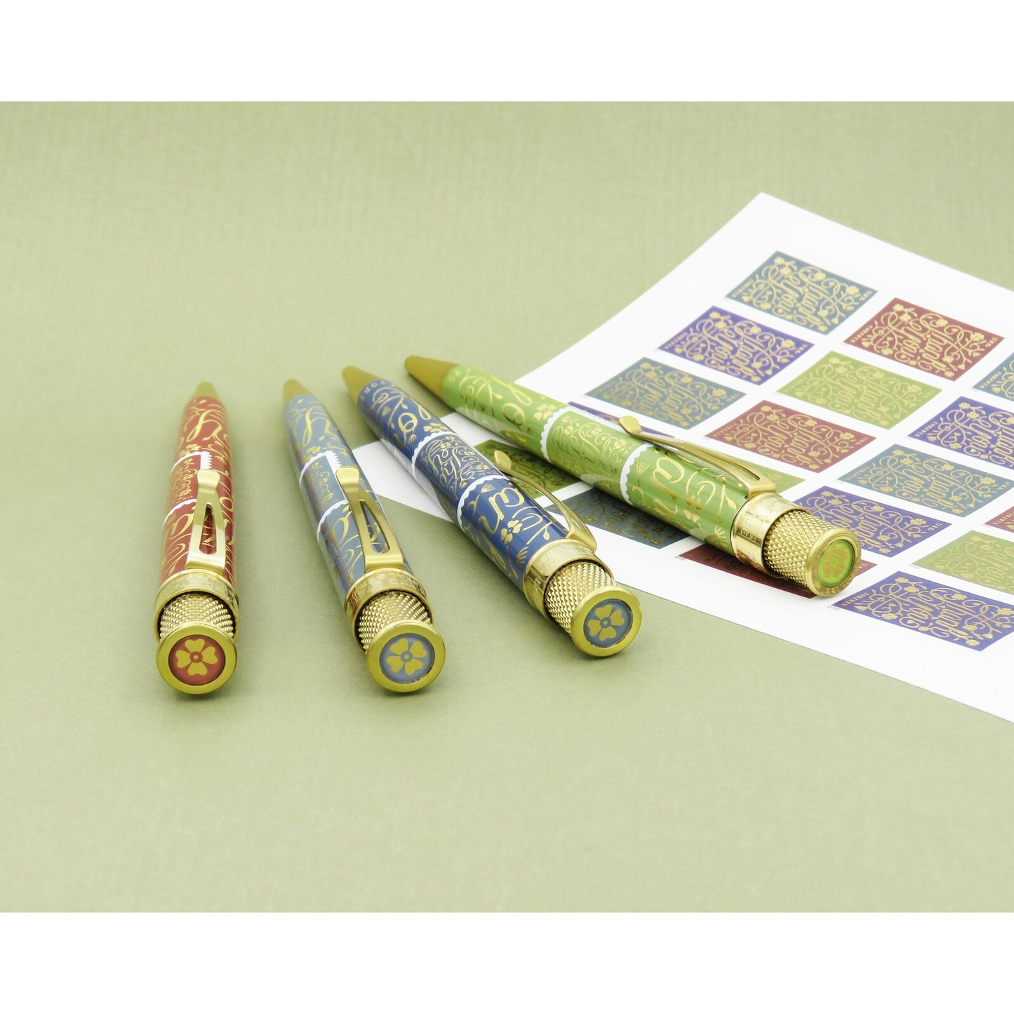 Retro 51 "Thank You" USPS Stamp Blue Gray Rollerball Pen