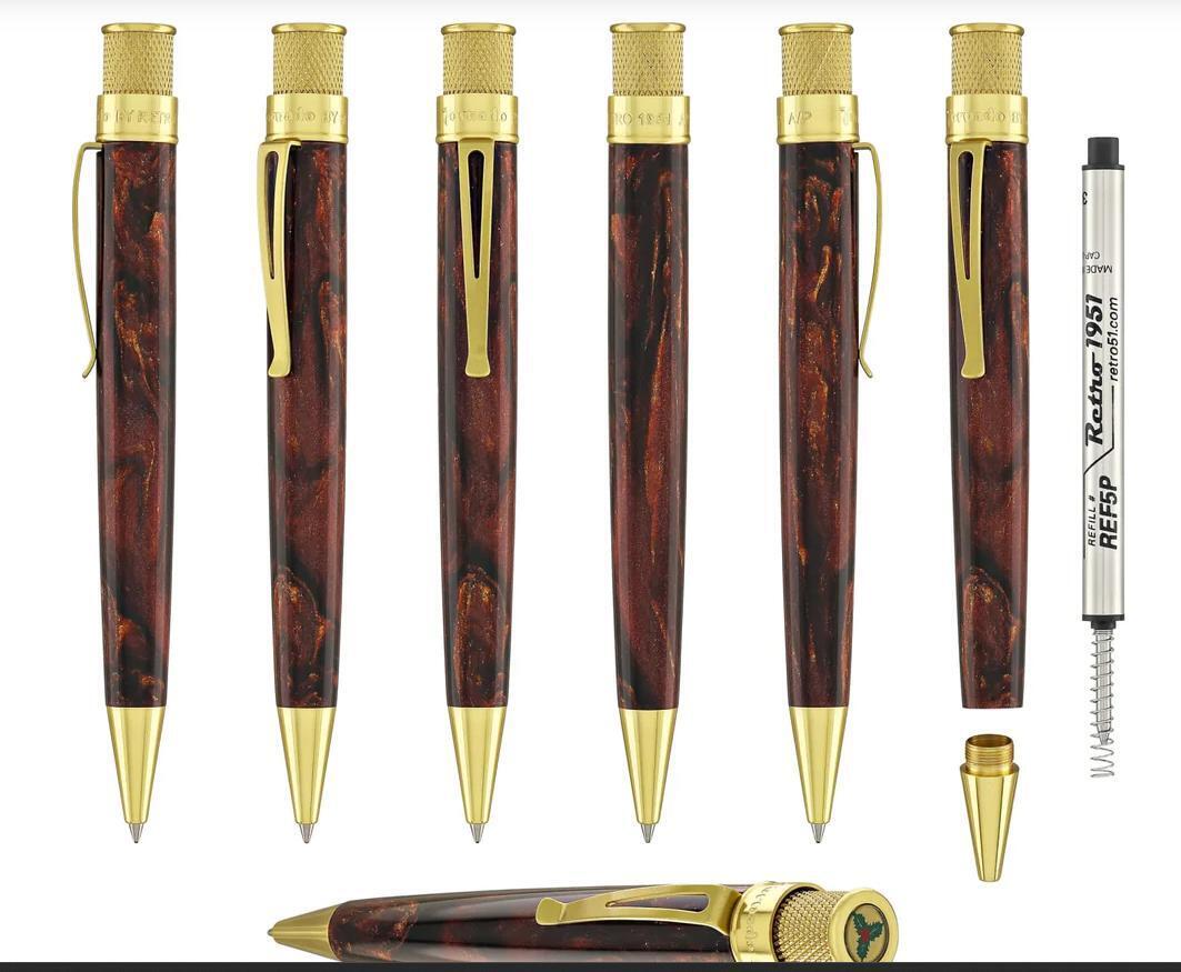 Retro 51 'Tis the Season' Rollerball Pen Diamondcast Resin - Sealed, ed