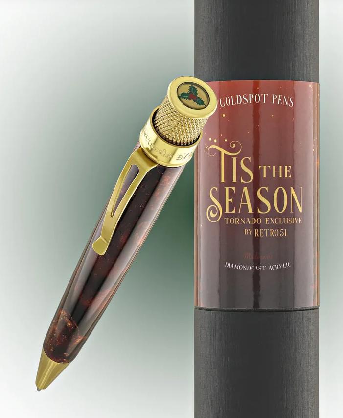 Retro 51 'Tis the Season' Rollerball Pen Diamondcast Resin - Sealed, ed