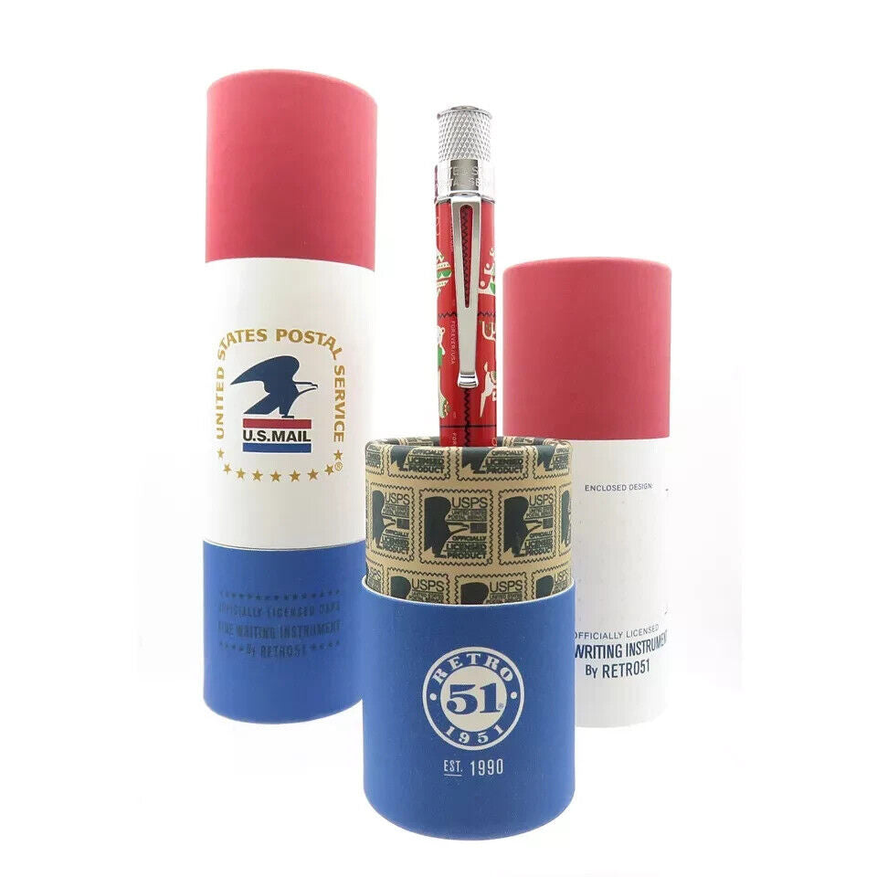 Retro 51 “CHRISTMAS HOLIDAY" USPS STAMP Rollerball Pen SEALED Serial #1