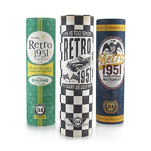 Retro 51, Classic Rollerball Pen with Brass Accents, Kiwi (VRR-B1311K)