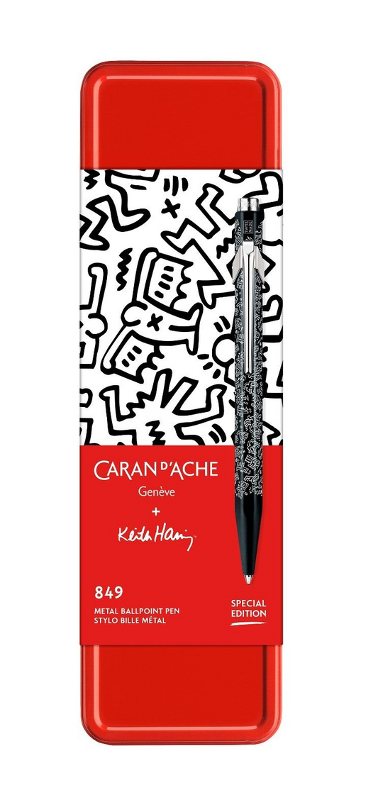 Caran d'Ache 849 Keith Haring Ballpoint Pen in Black - Christmas 2023 - NEW
