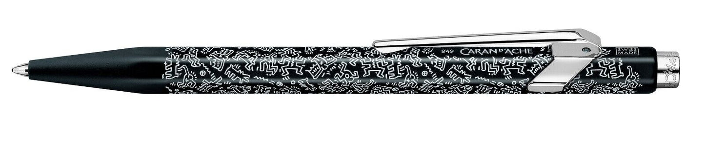 Caran d'Ache 849 Keith Haring Ballpoint Pen in Black - Christmas 2023 - NEW