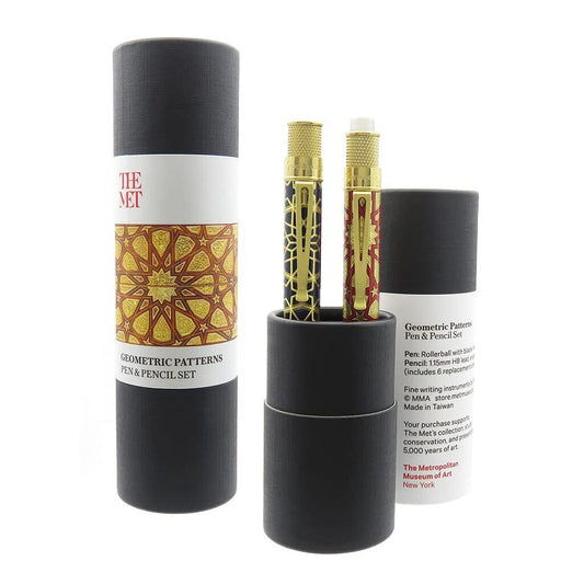 Retro 51 Pen and Pencil The Met Geometric Set,Sealed SERIAL # 1