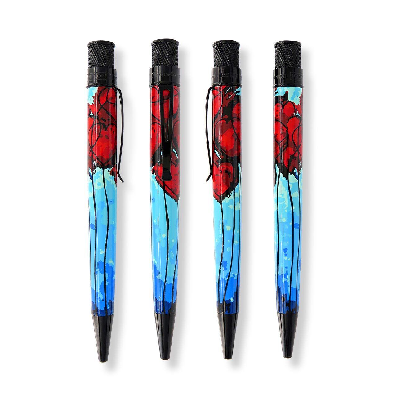 Retro 51 'Hearts on Fire' Rollerball Pen - New, Sealed