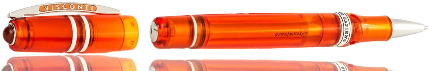 Visconti Homo Sapiens Demo Stones Mandarin Orange Rollerball Pen W/BOX