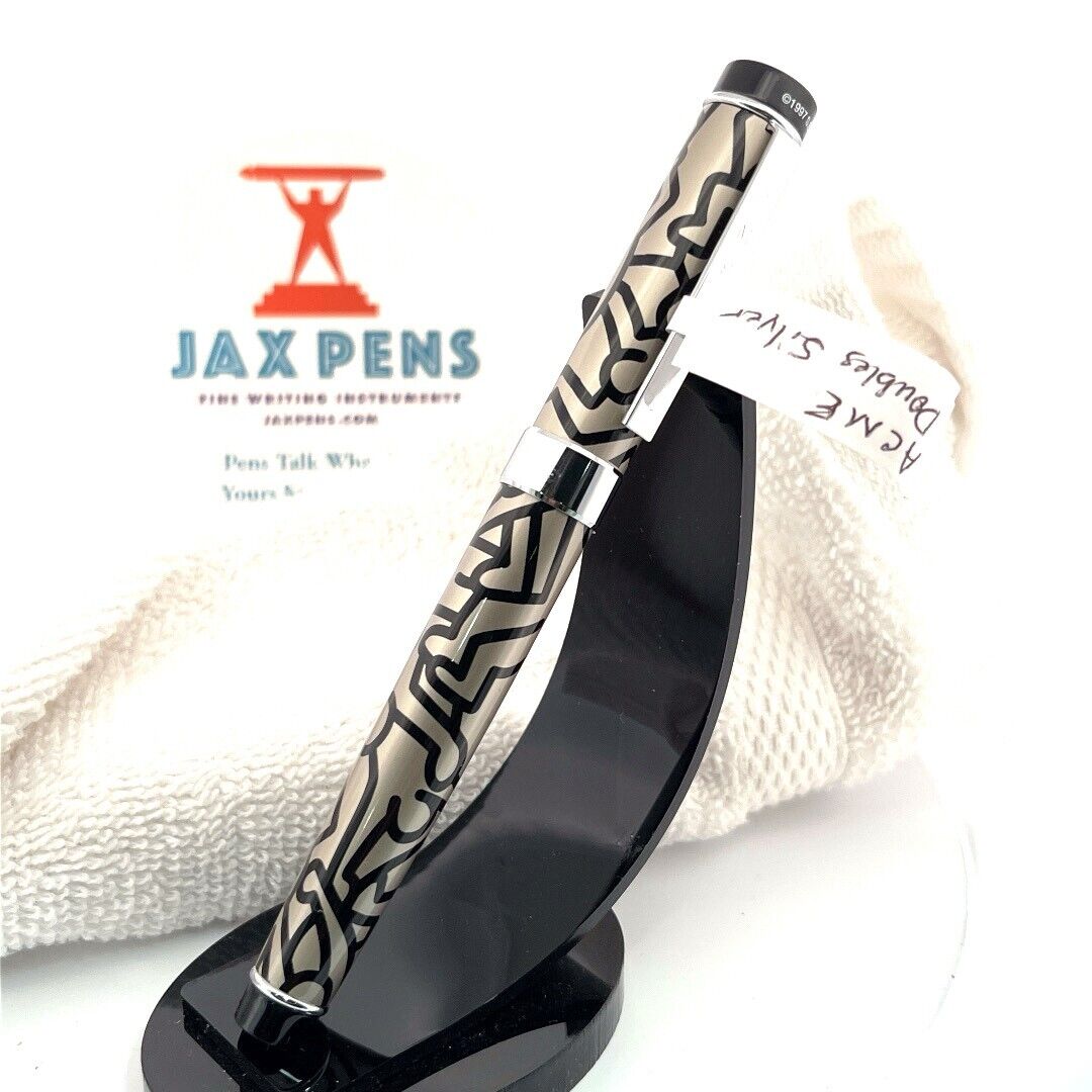 ACME Studios' “Doubles Silver" Rollerball Pen by Pop Artist KEITH HARING