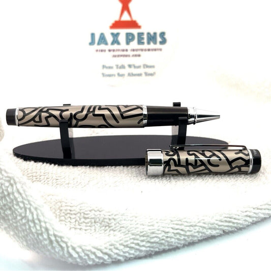 ACME Studios' “Doubles Silver" Rollerball Pen by Pop Artist KEITH HARING