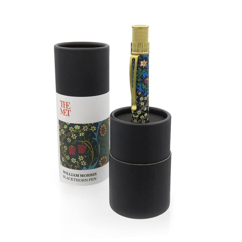 Retro 51 x Metropolitan W Morris Blackthorn Rollerball Pen (MRR-2124)