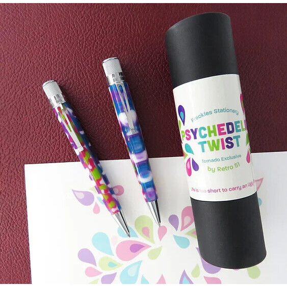 Retro 51 Psychedelic Twist Classic Rollerball Pen LE #d Sealed