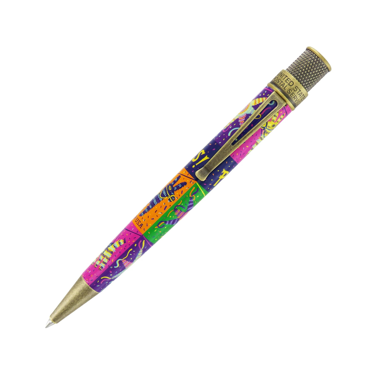 "Unleash Your Inner Party Animal with the Retro 51 Pinata Stamps Rball Pen - SERIAL #1”