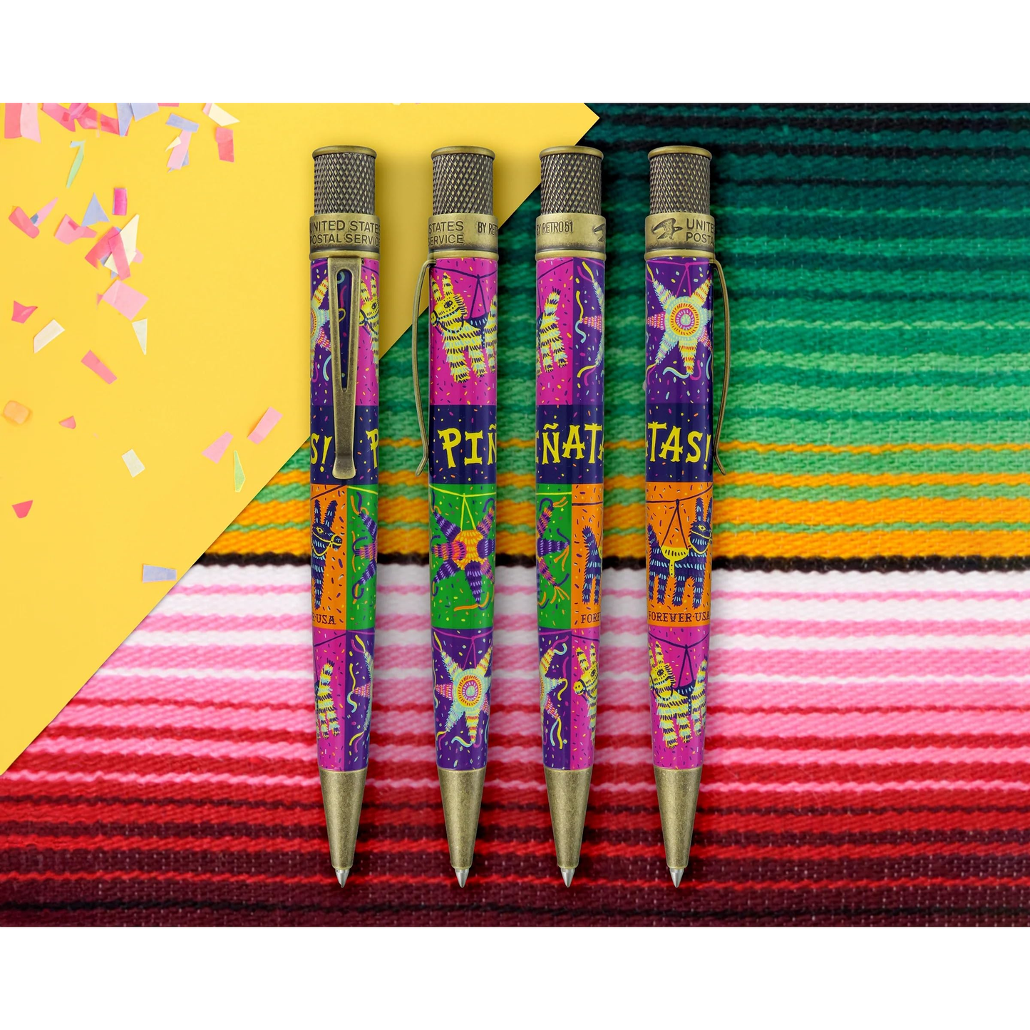 "Unleash Your Inner Party Animal with the Retro 51 Pinata Stamps Rball Pen - SERIAL #1”