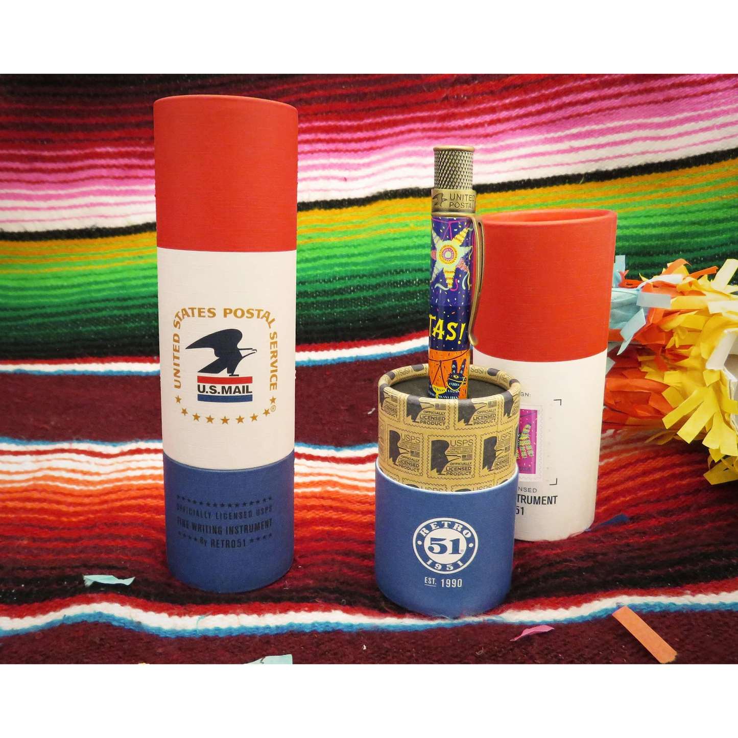 "Unleash Your Inner Party Animal with the Retro 51 Pinata Stamps Rball Pen - SERIAL #1”