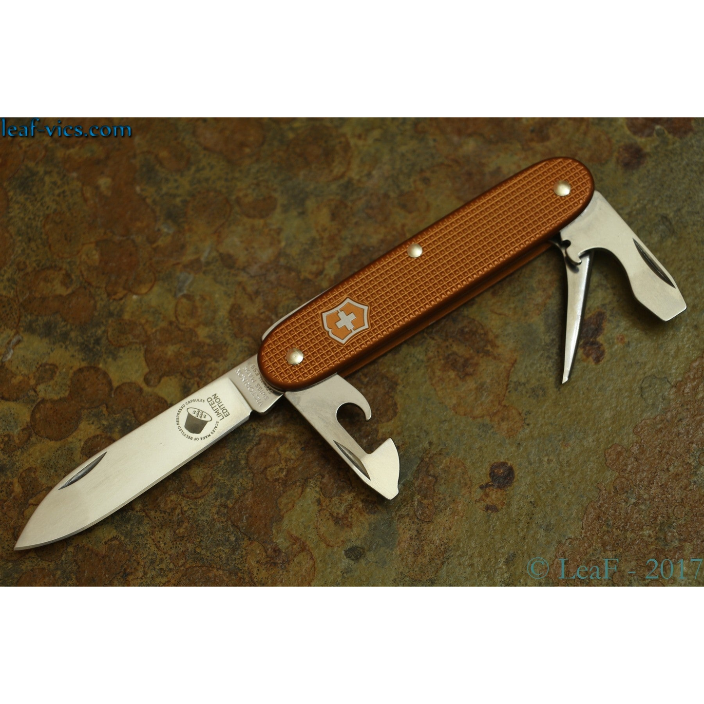 Nespresso Orange Livanto Victorinox Alox Swiss Army Knife - Series 02 - Burnt Orange -NEW