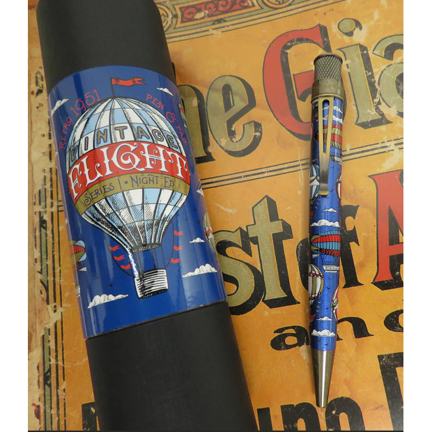 Retro 51 "Vintage Flight I Night Edition" Rollerball LE New SEALED
