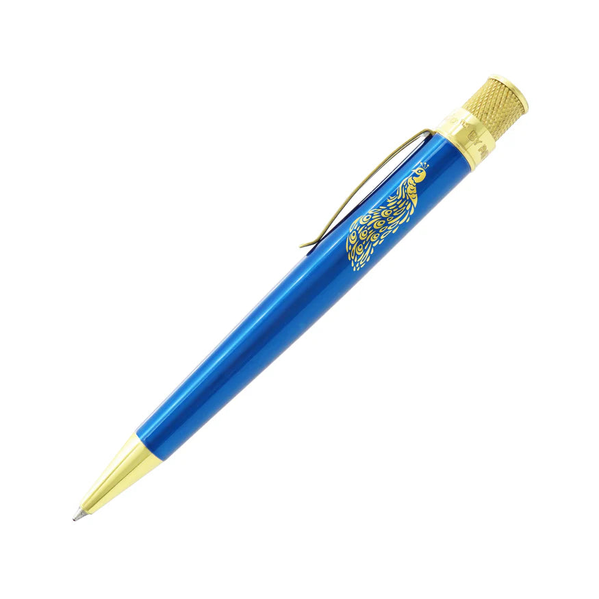 Retro 51 GOLDEN PEACOCK Rollerball Pen New Exclusive Release from UK
