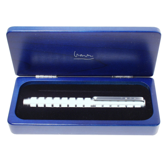ACME Studios' “GRID” Rollerball by Architect MICHAEL GRAVES - NEW PEN IN BLUE WOODEN BOX