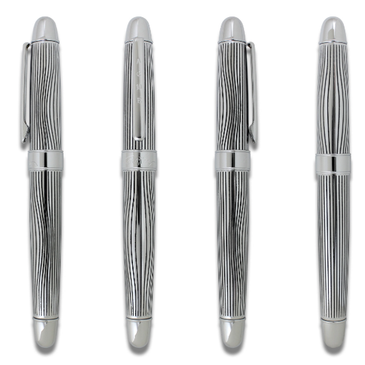 ACME Studio “OPTIKAL” Etched Roller Ball Pen by Designer K. RASHID NEW