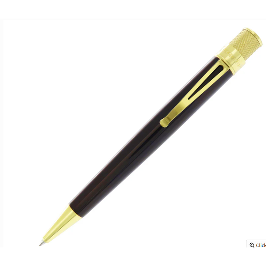Retro 51 Brown Pen with Brass Trim New and Sealed