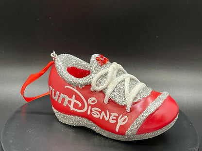 Disney Red Fun Run Shoe Christmas Ornament
