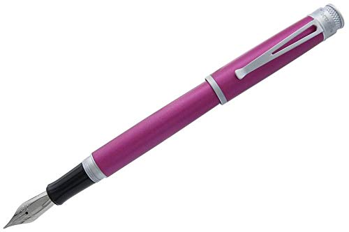 Retro 51 Frosted Metallic Orchid with Satin Trim Extra Fine Nib Fountain Pen,