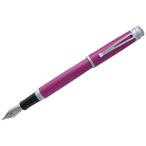 Retro 51 Frosted Metallic Orchid with Satin Trim Extra Fine Nib Fountain Pen,
