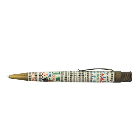 Retro 51 Jingle Bells Rollerball Pen New Open Tube