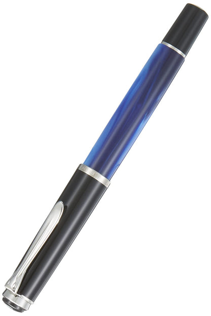 Pelikan Tradition M205 Blue Marble Medium Nib Fountain Pen