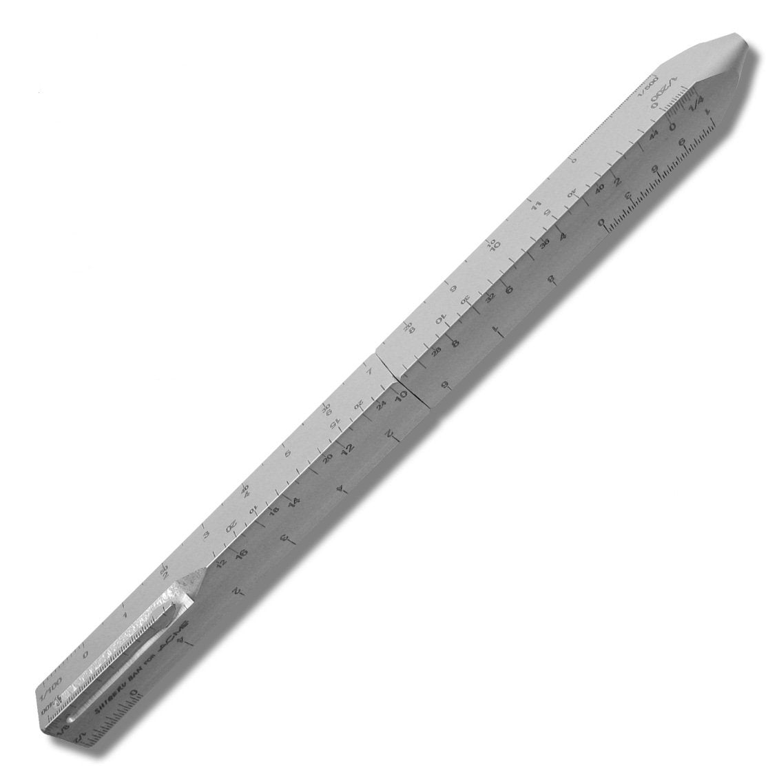 ACME Scale-Silver by Shigeru Ban Retractable Ballpoint Pen
