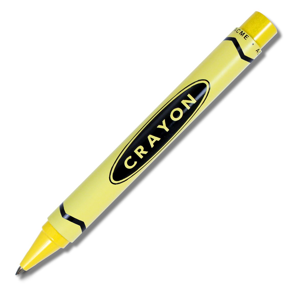 ACME Yellow Crayon by Adrian Olabuenaga Retractable Rollerball Pen