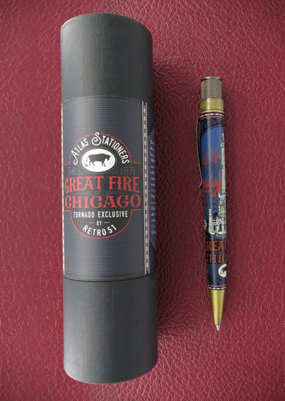 Retro 51 GREAT CHICAGO FIRE Rollerball / Pen -  Low Number 72 OF 500