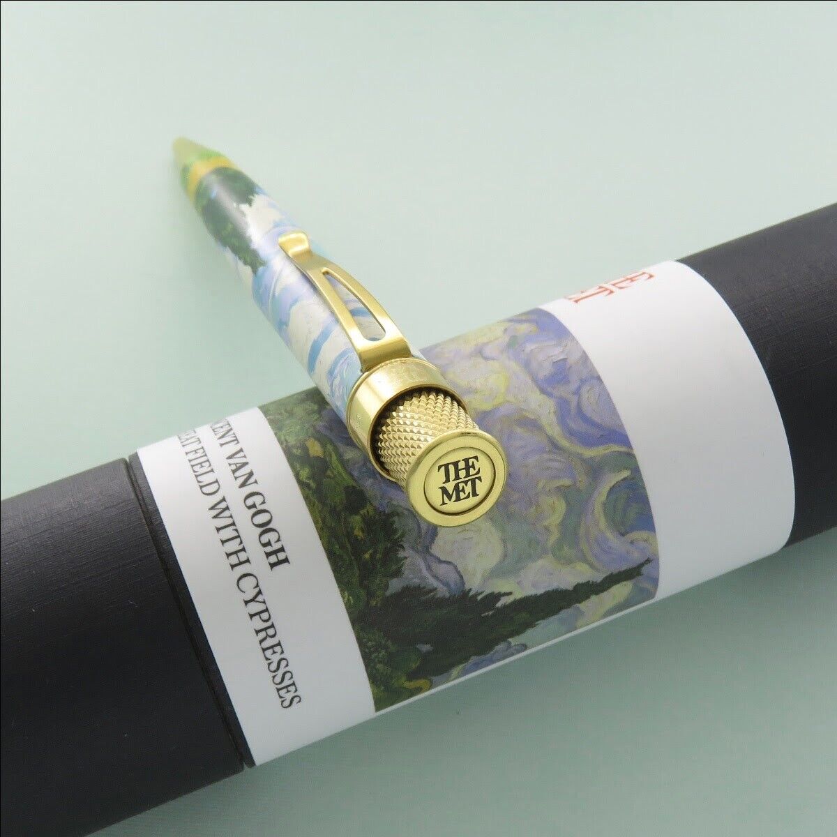 RETRO 51 The MET VAN GOGH WHEAT FIELDS W/ CYPRESSES ROLLERBALL PEN SEALED