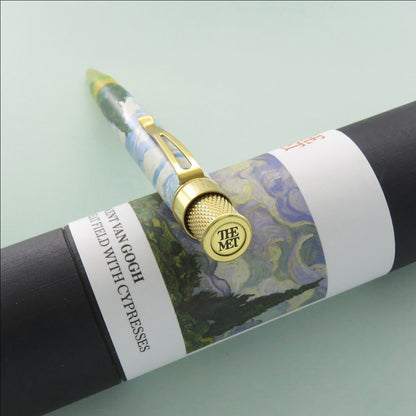 RETRO 51 The MET VAN GOGH WHEAT FIELDS W/ CYPRESSES ROLLERBALL PEN SEALED