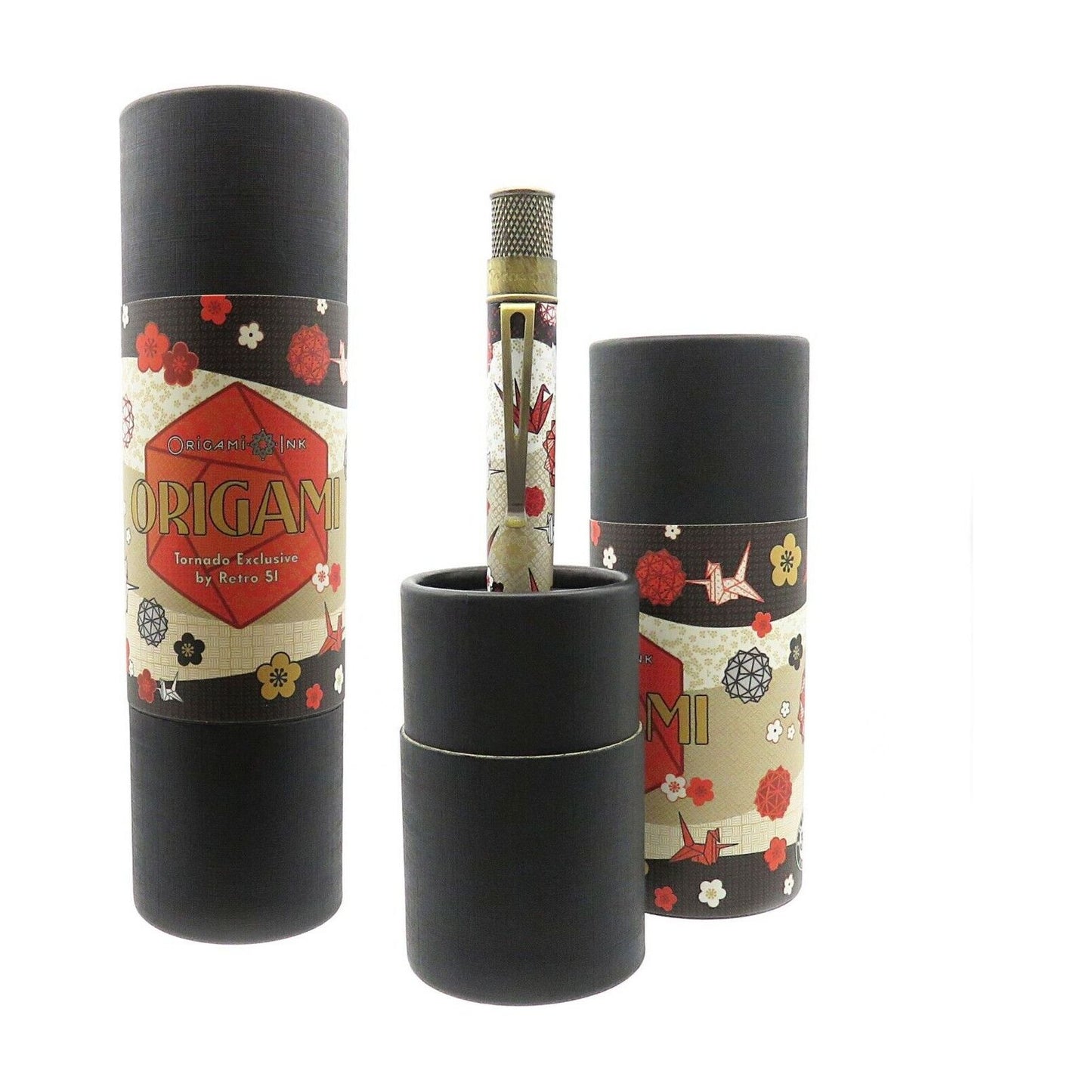 Retro 51 Limited Tornado ORIGAMI Flowers & Birds Rollerball Pen, SEALED