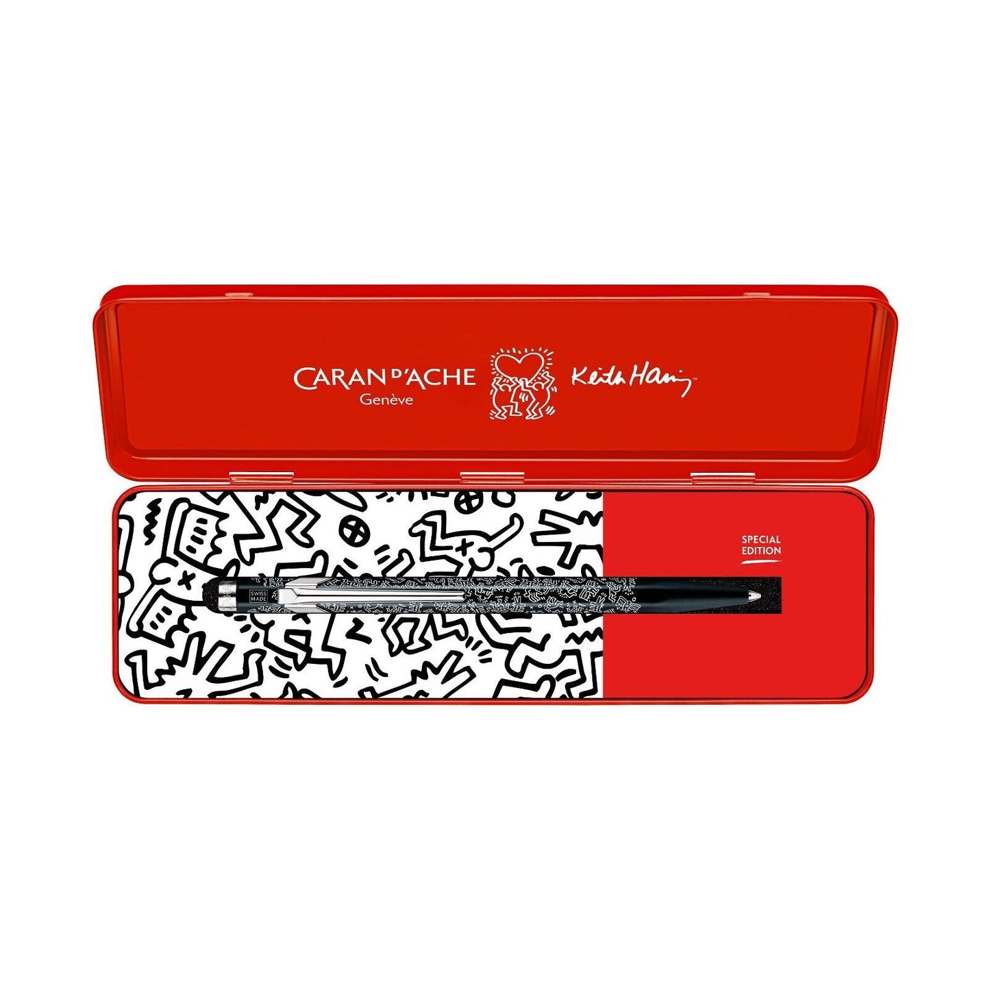 Caran d'Ache 849 Keith Haring Ballpoint Pen in Black - Christmas 2023 - NEW