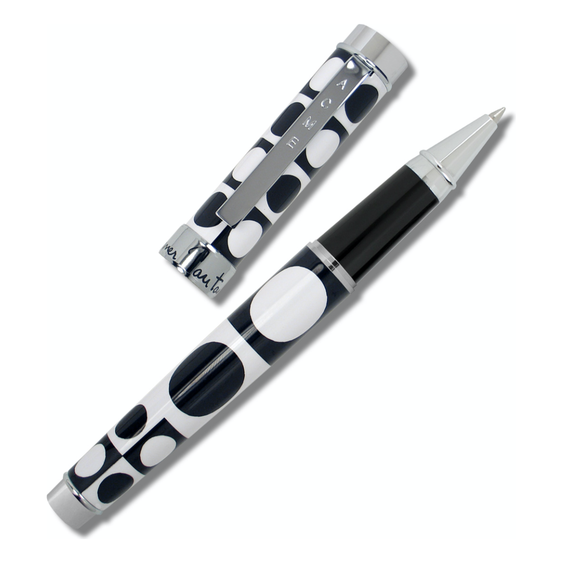 ACME Studio VERNER PANTON “Geometri Black & White” Roller Ball Pen  NEW
