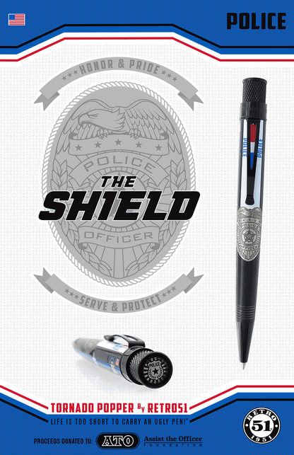 Retro 51 The Shield Rollerball Pen, New, Sealed, and #'d