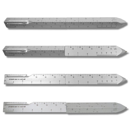 ACME Scale-Silver by Shigeru Ban Retractable Ballpoint Pen