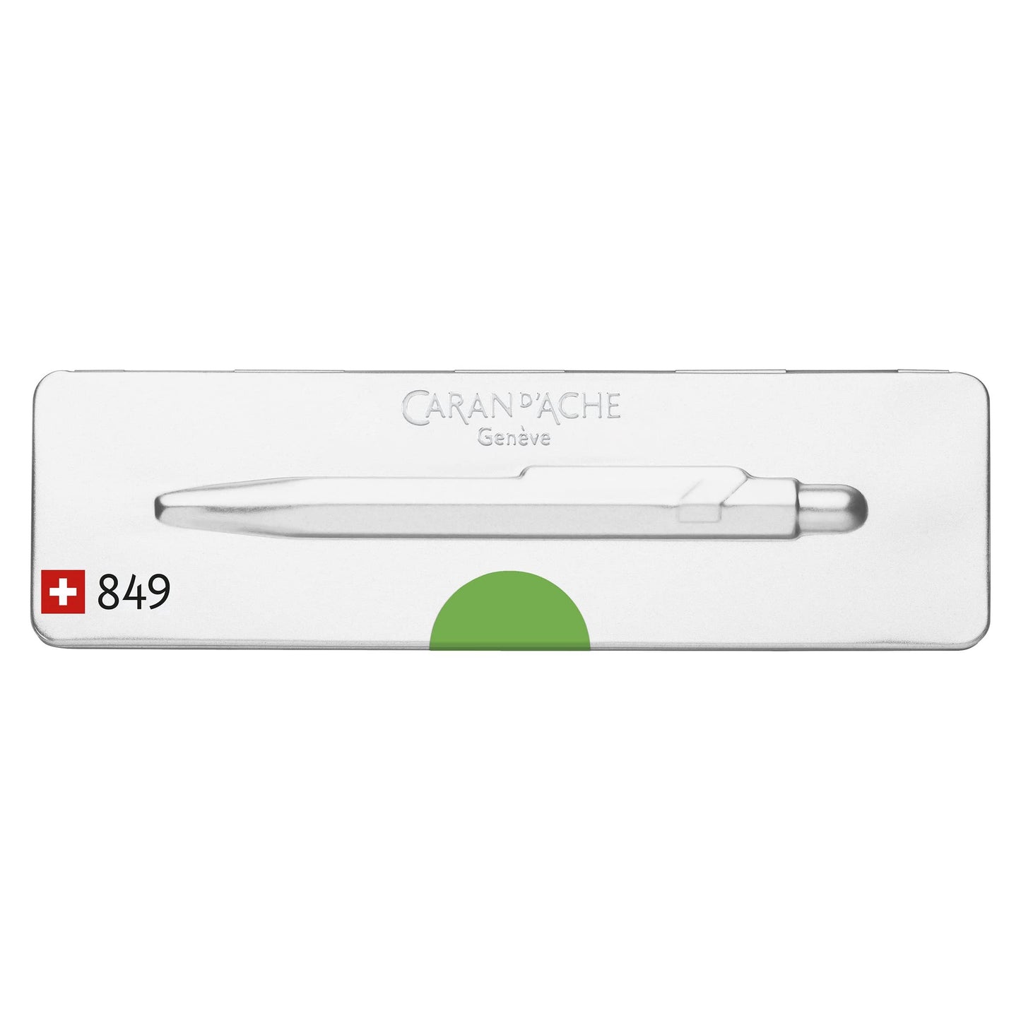 Caran D'ache 849 Pop Line Fluo Yellow-Green Ballpoint Pen