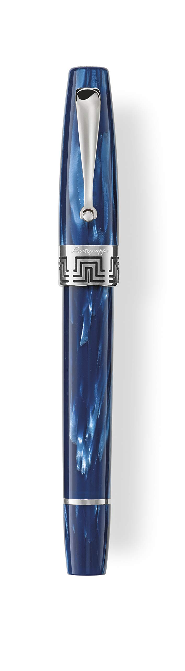 Montegrappa Extra 1930 Mediterranean Blue Silver Trim Rollerball Pen