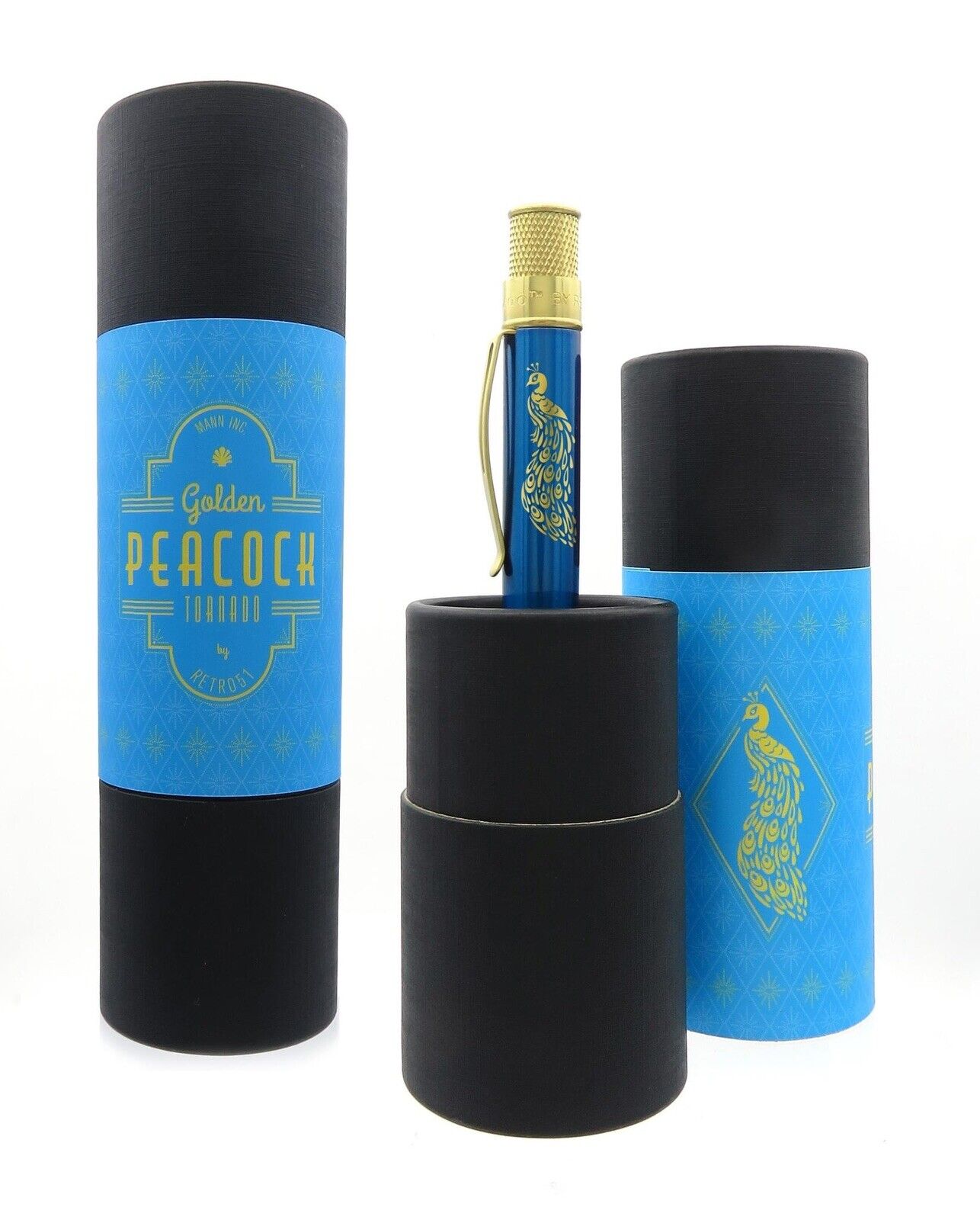Retro 51 GOLDEN PEACOCK Rollerball Pen New Exclusive Release from UK