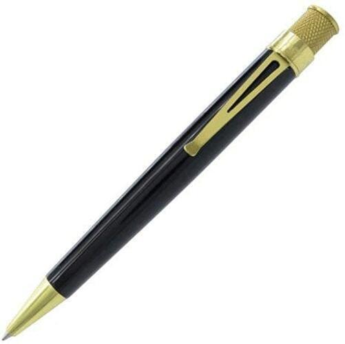 Retro 51 Rollerball  Brass Classic Lacquers Black VRR-B1301