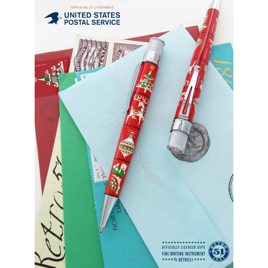 Retro 51 “CHRISTMAS HOLIDAY" USPS STAMP Rollerball Pen SEALED Serial #1